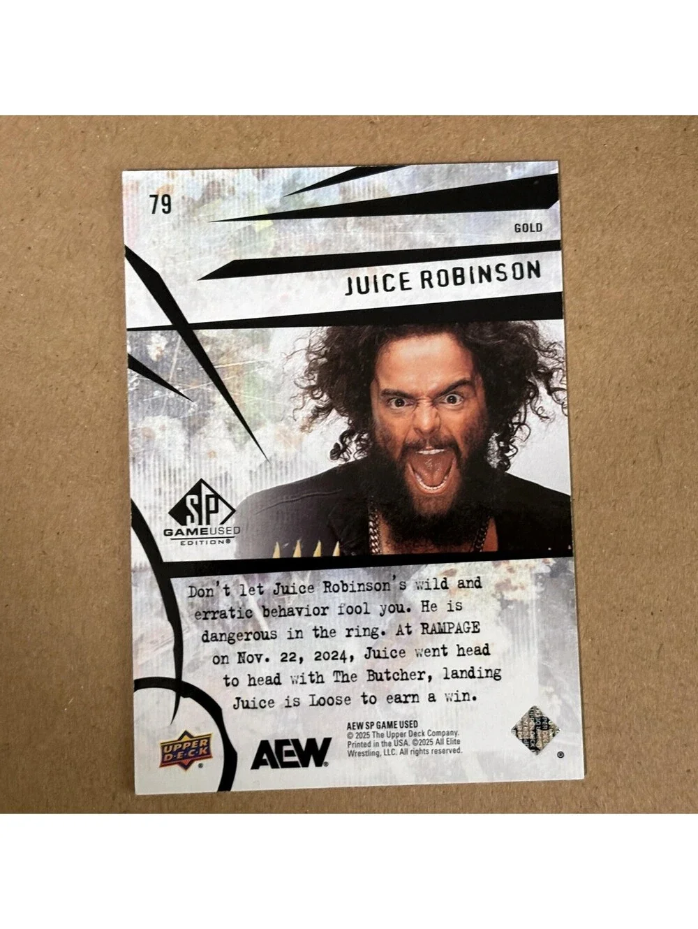 2025 SP Game Used AEW - Gold Juice Robinson #79 #/99
